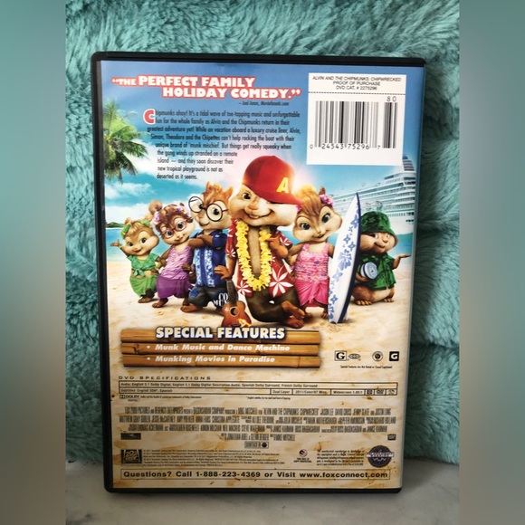 Alvin and the Chipmunks: Chipwrecked (DVD, 2011) - Picture 2 of 3